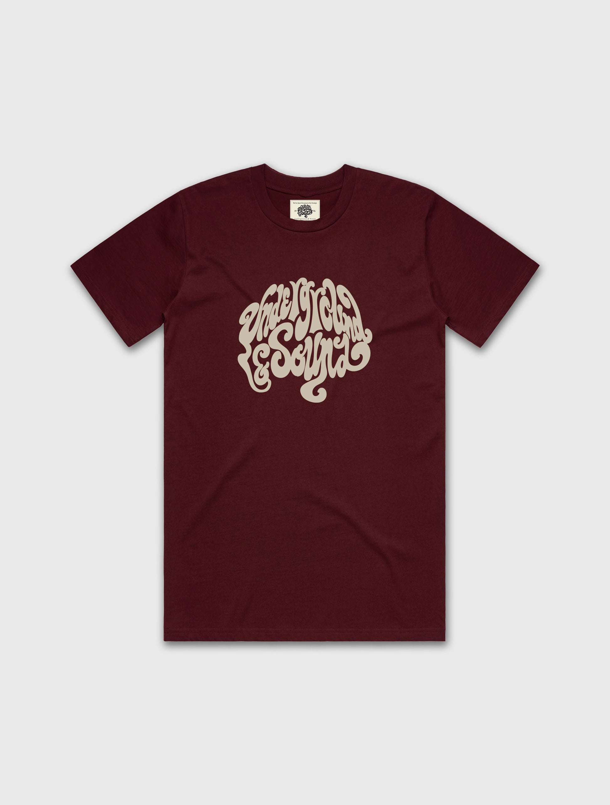 Underground & Sound Substance T-Shirt // Old Red Wine